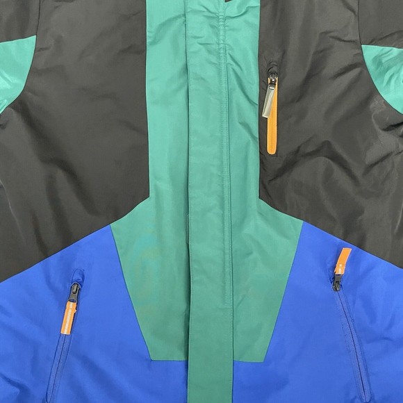 Champion Hooded Jacket Youth Large 12/14 Color Block Winter Jacket - Picture 5 of 11